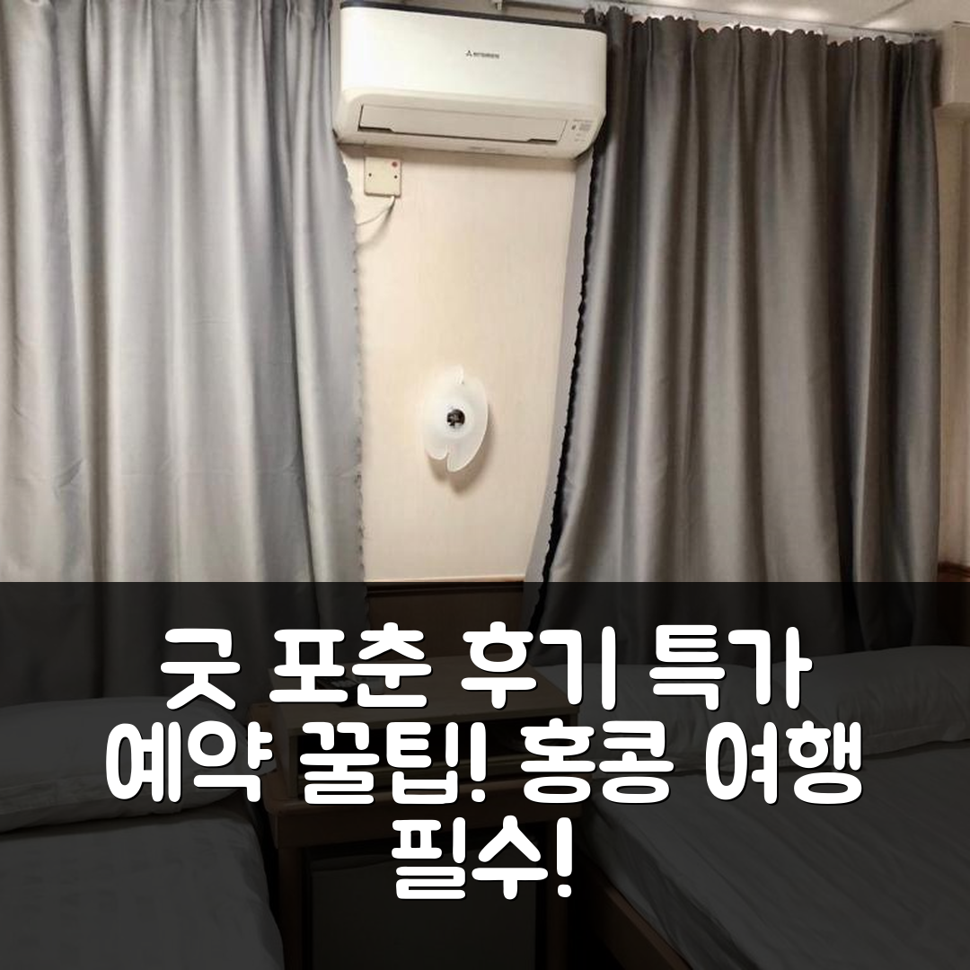 굿 포춘 인 홍콩 후기 및 특가 예약 꿀팁