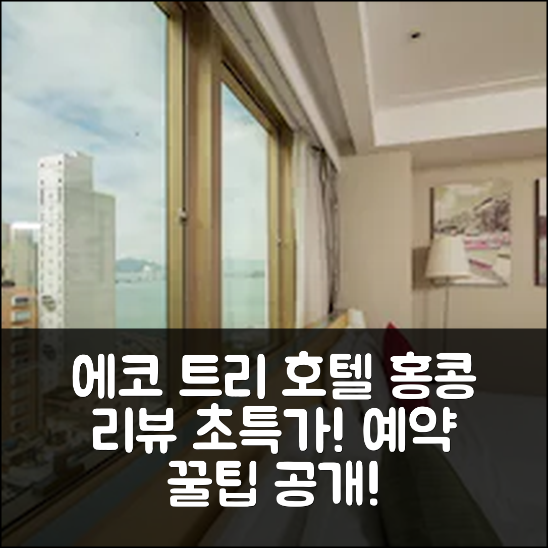 에코 트리 호텔 셩완 홍콩 리뷰 및 특가 예약 꿀팁
