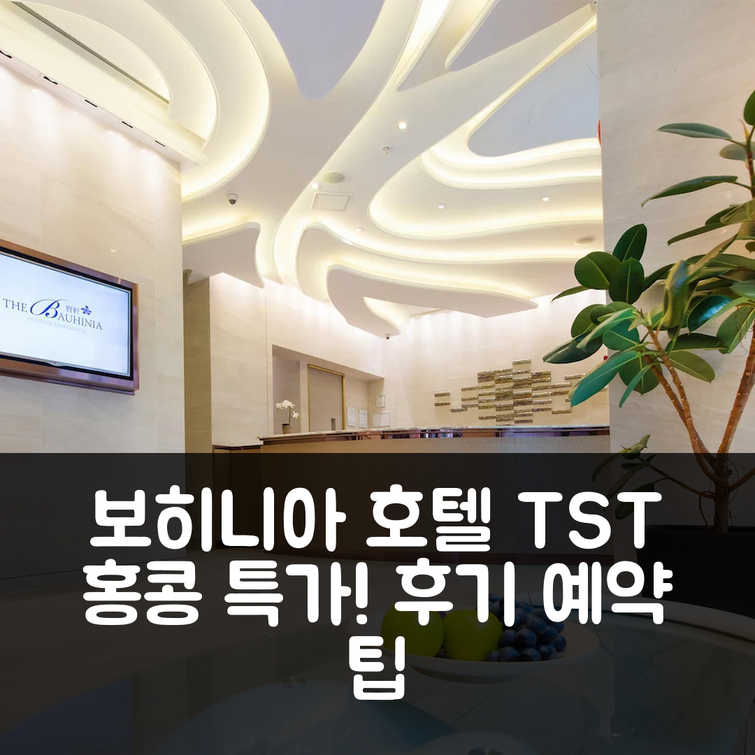 더 보히니아 호텔 TST 홍콩 후기 및 특가 예약 꿀팁!